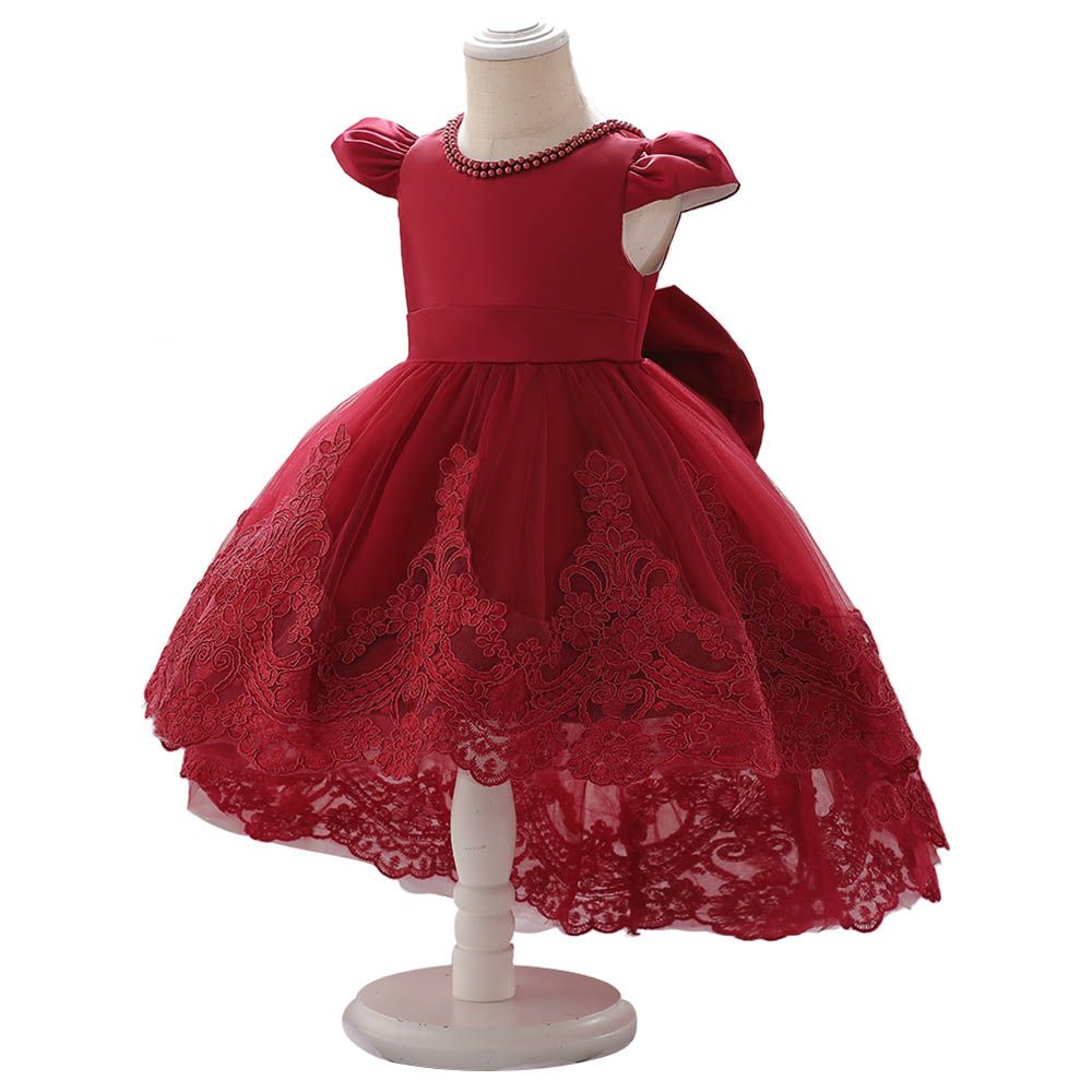 D' Daniela - Embroidery Princess Dress - Red