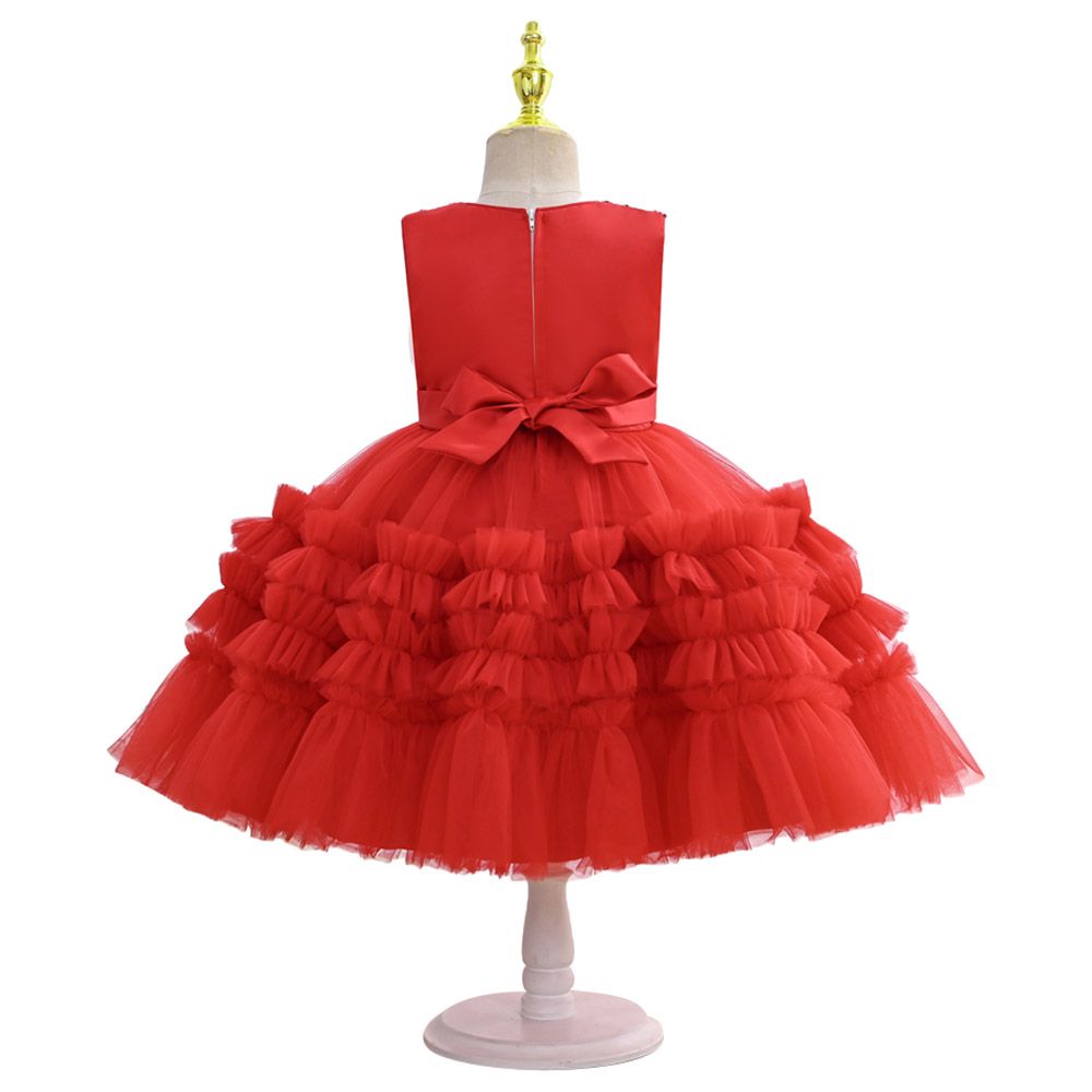 D' Daniela - Flared Tutu Dress - Red