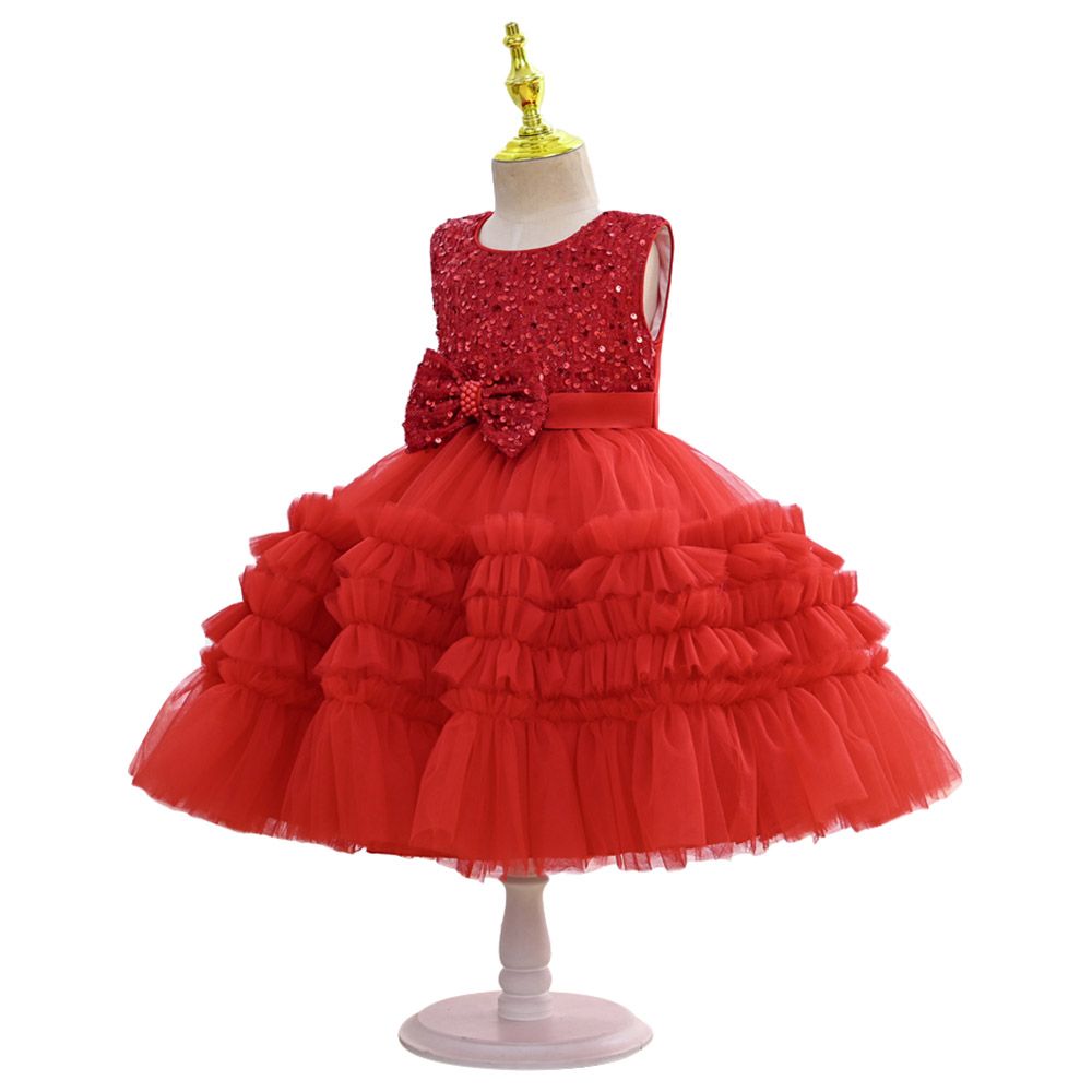 D' Daniela - Flared Tutu Dress - Red