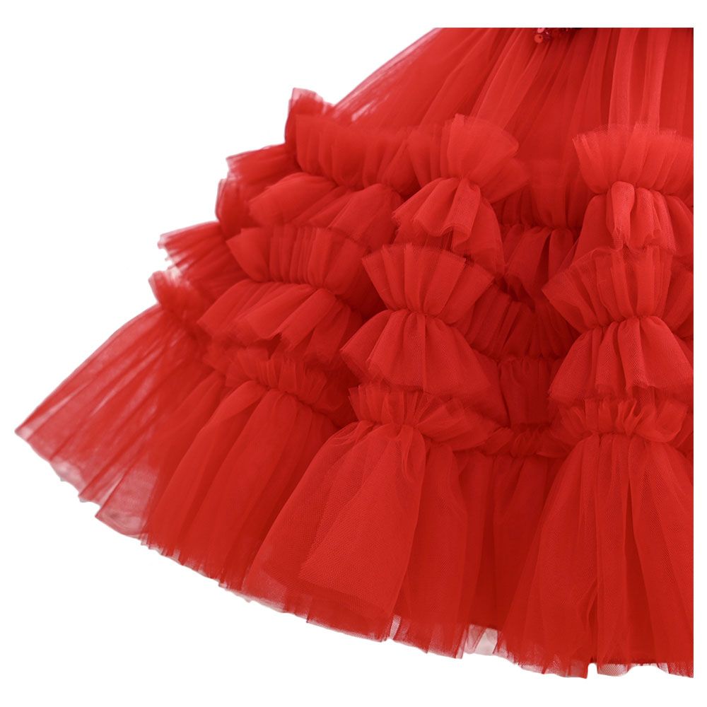 D' Daniela - Flared Tutu Dress - Red