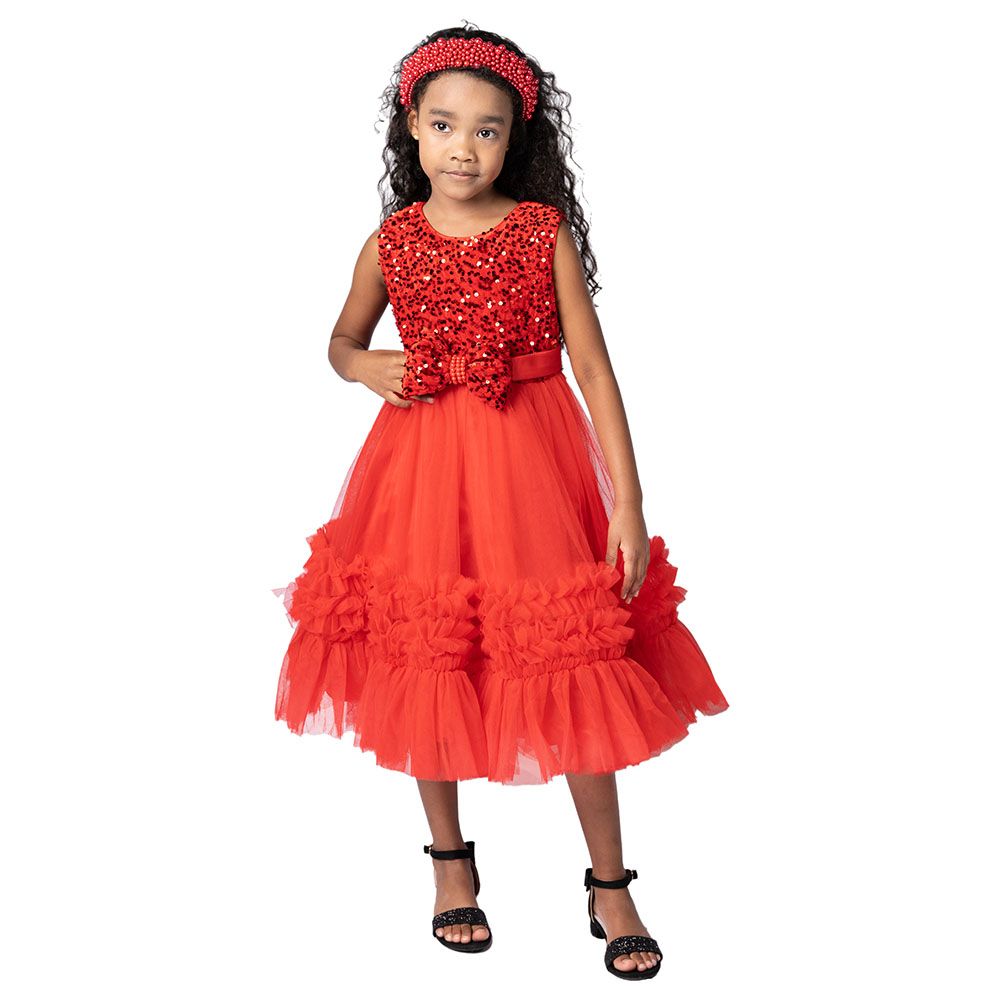 D' Daniela - Flared Tutu Dress - Red