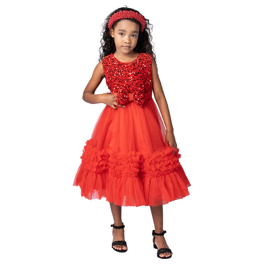 D' Daniela - Flared Tutu Dress - Red