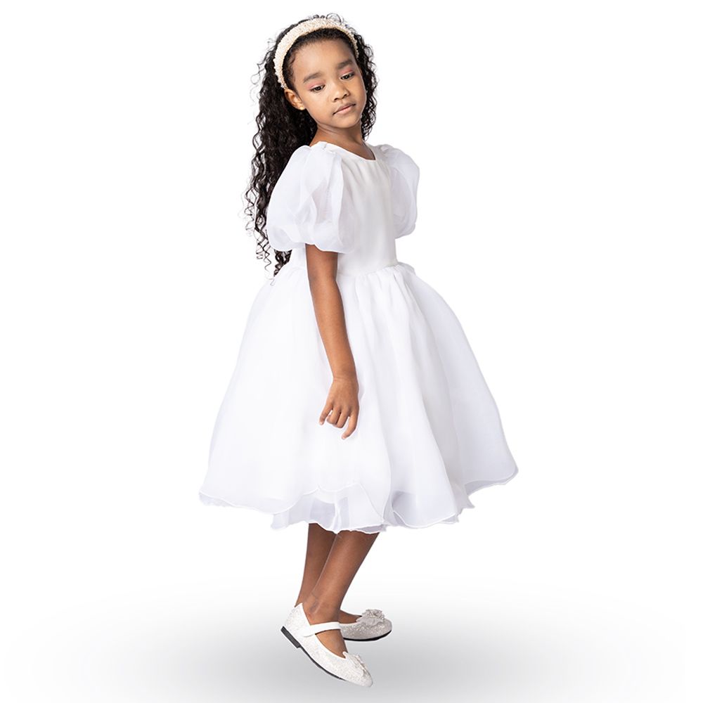 D' Daniela - Tulip Party Dress - White