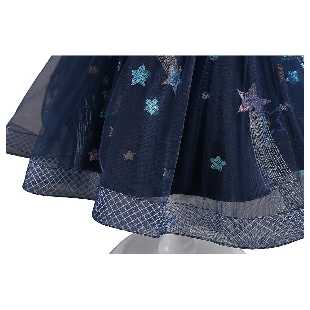 D' Daniela - Little Stars Tulle Party Dress - Blue