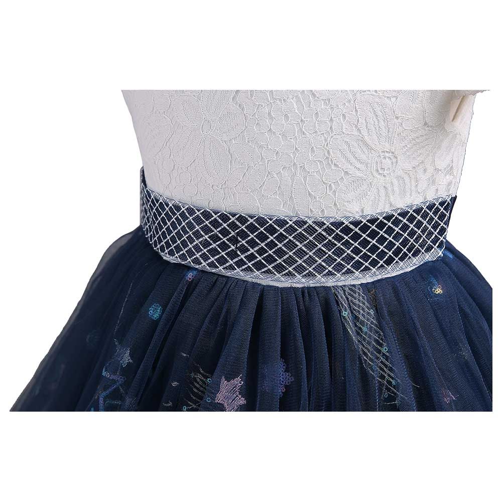 D' Daniela - Little Stars Tulle Party Dress - Blue