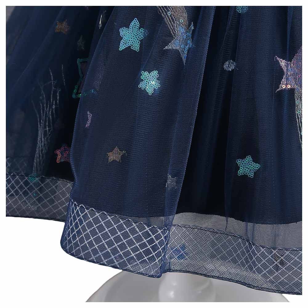 D' Daniela - Little Stars Tulle Party Dress - Blue