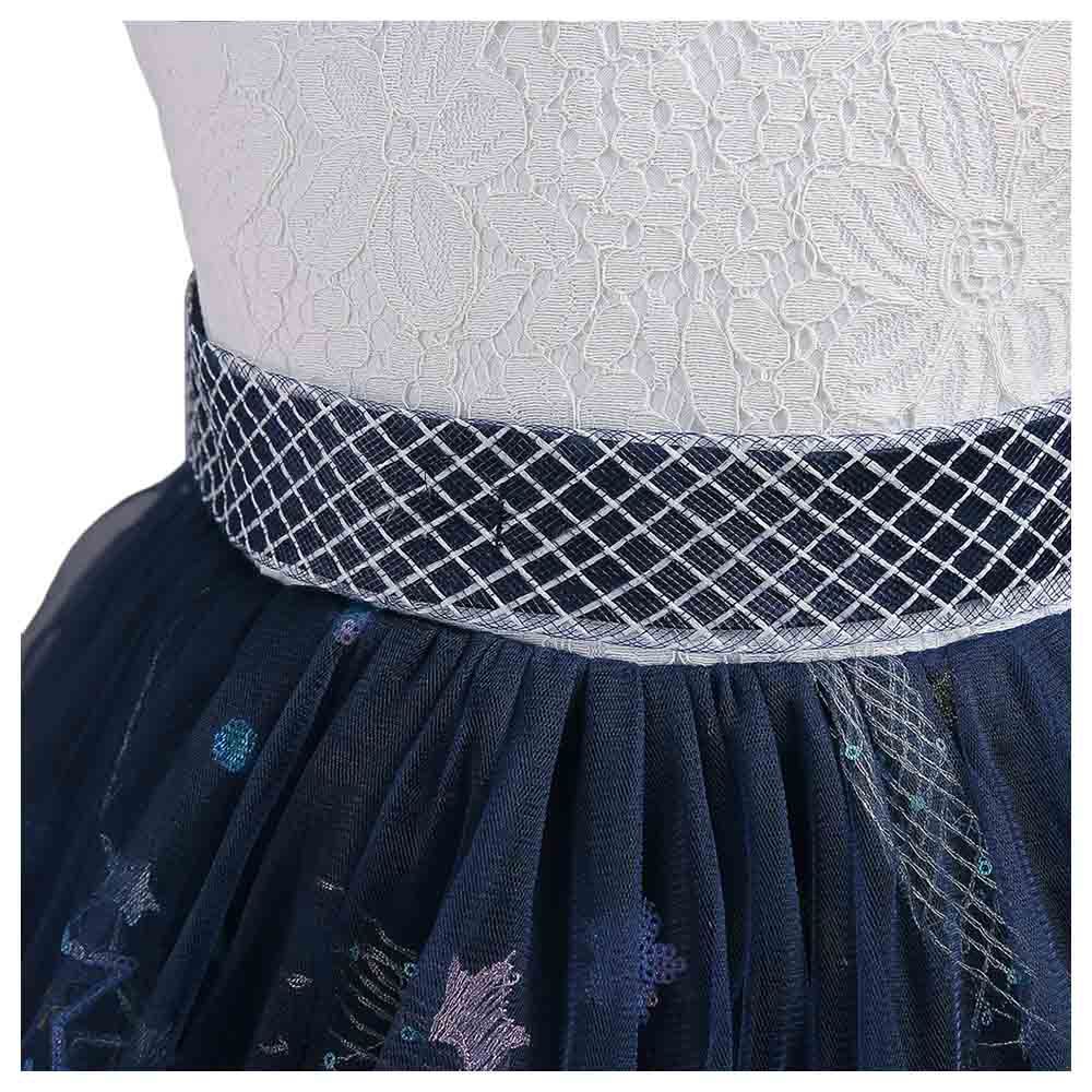 D' Daniela - Little Stars Tulle Party Dress - Blue