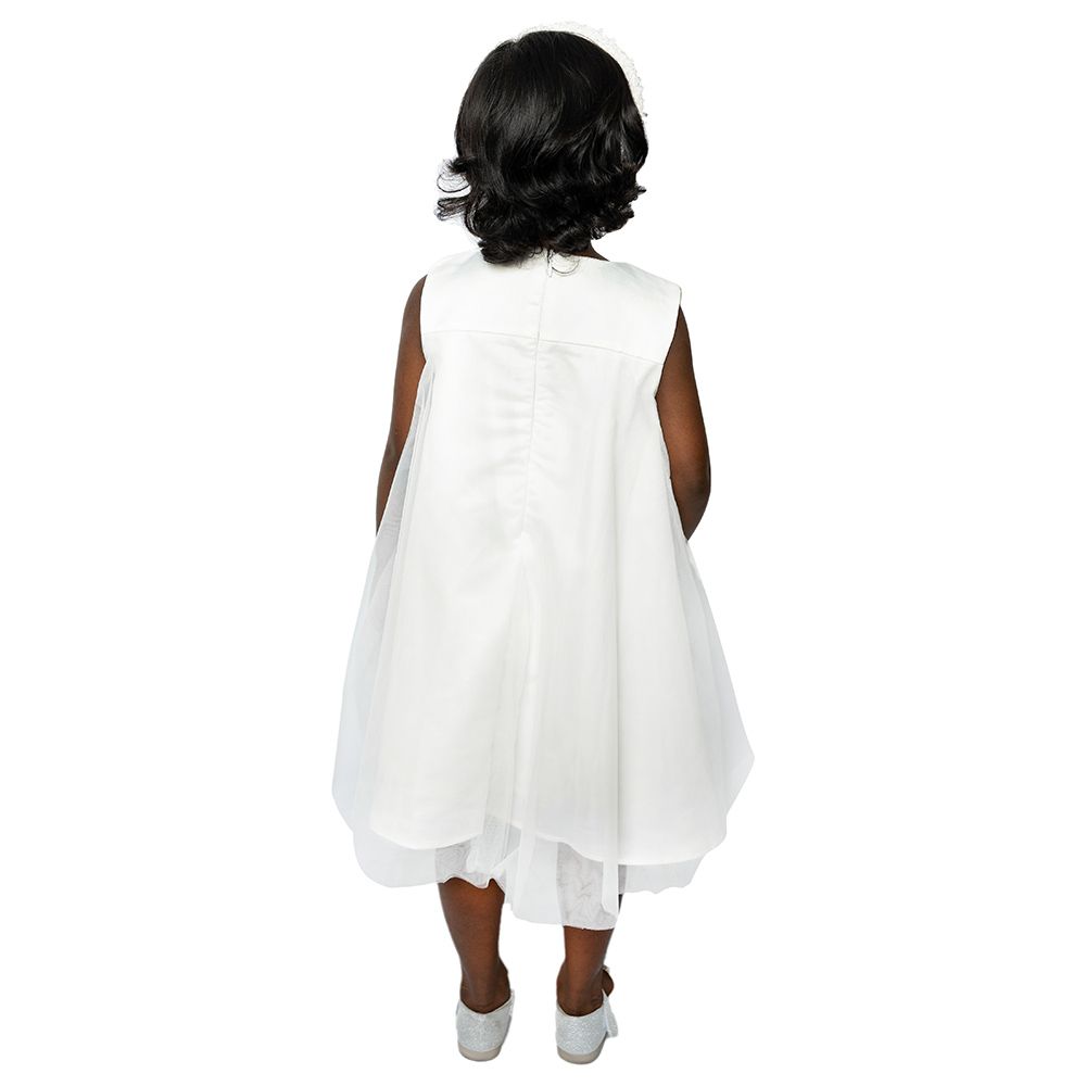 D' Daniela - Big Bow Party Dress - White