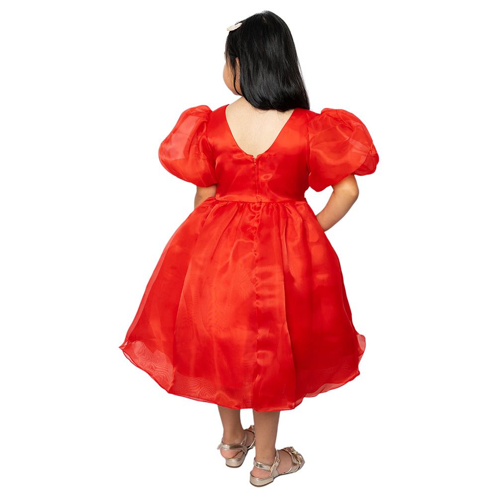 D' Daniela - Tulip Party Dress - Red