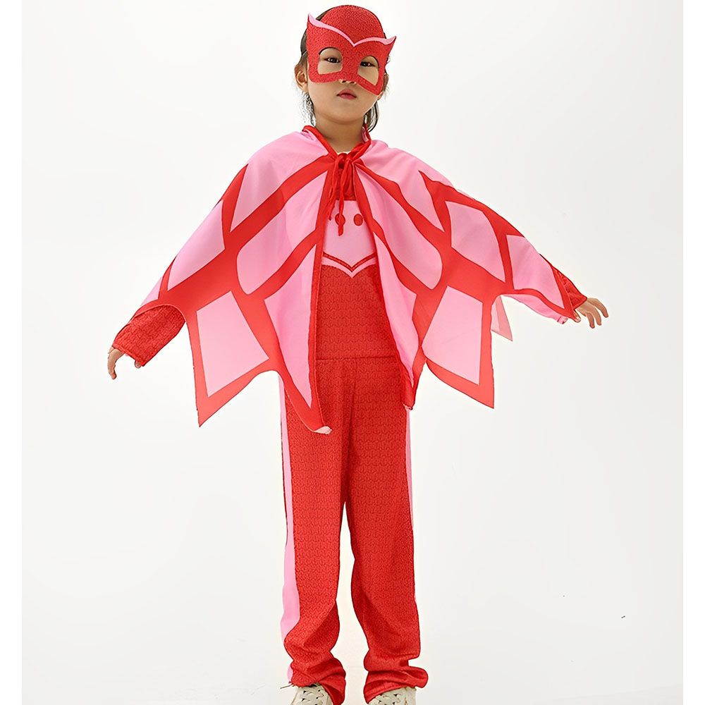 D' Daniela - Kids Cosplay Pj Mask Amaya Owlette Costume - Red