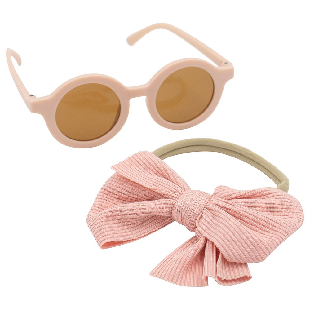 D' Daniela - Babies Glasses & Headband Set - Pink