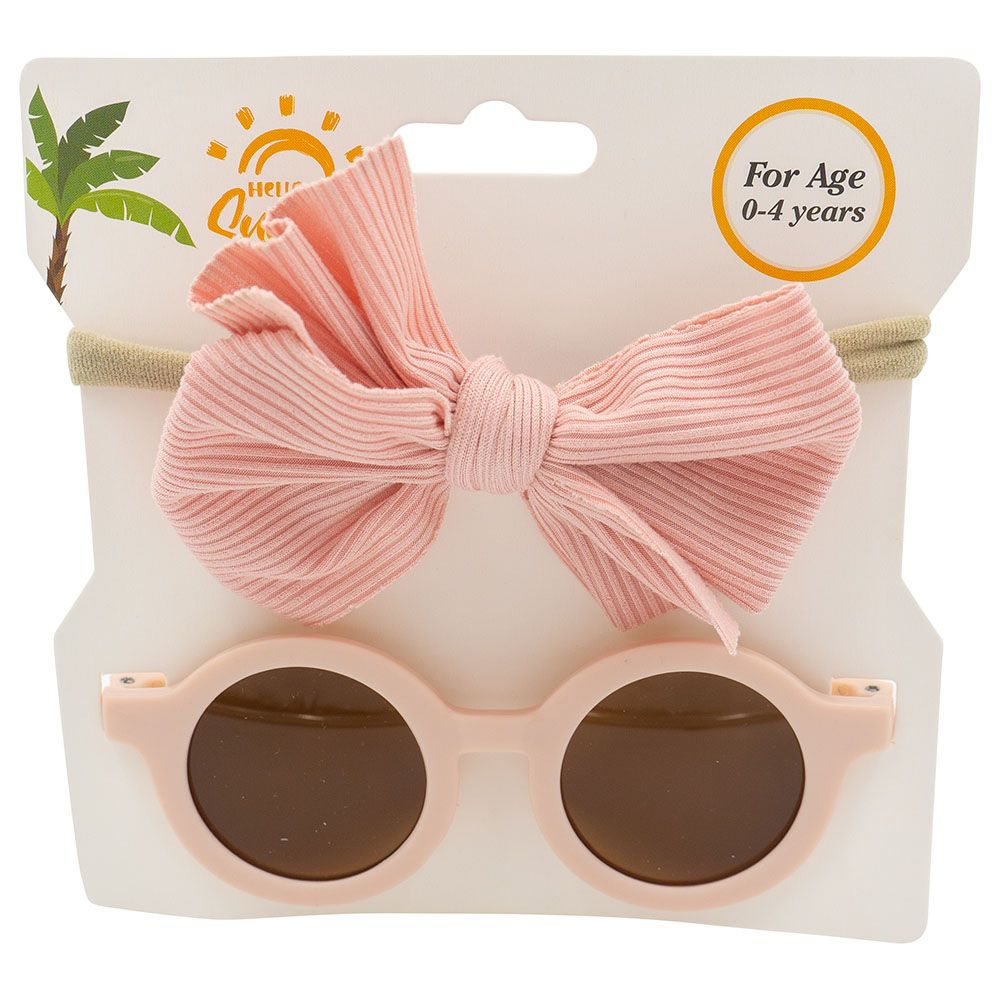 D' Daniela - Babies Glasses & Headband Set - Pink