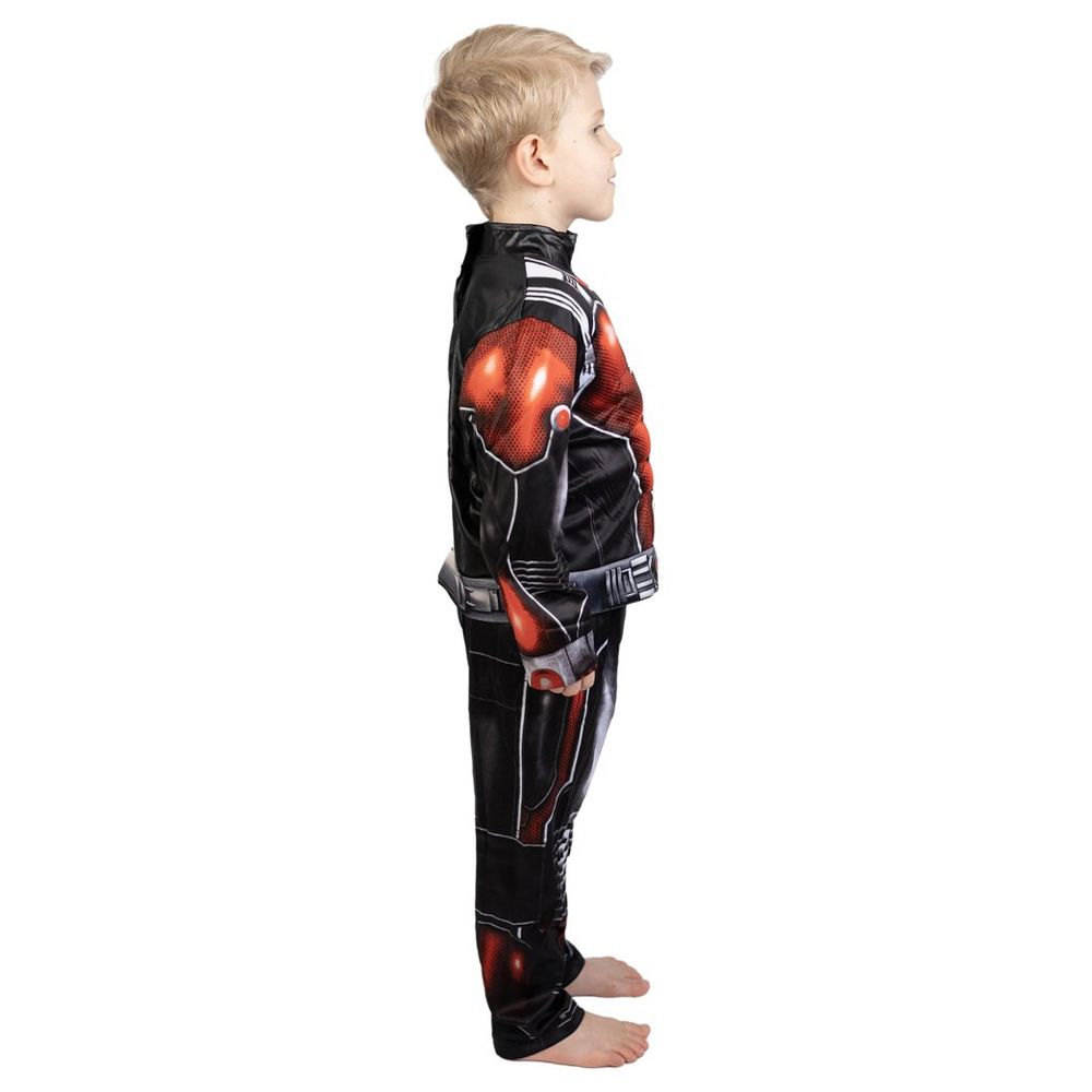 D' Daniela- Kids Marvel Ant Man Bodysuit With Muscle - Black Red