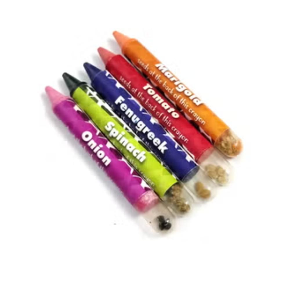 Buy Responsibly - Plantable Seed Crayons - Pack Of 9