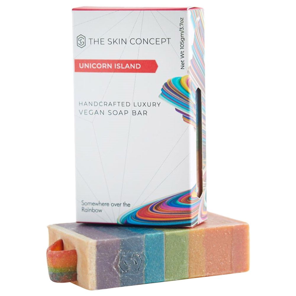 The Skin Concept - Handmade Designer Rainbow Soap Bar - Unicorn - Island