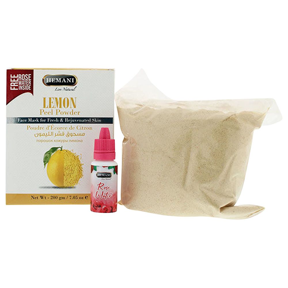 Hemani - Lemon Peel Powder With Rose Water Inside