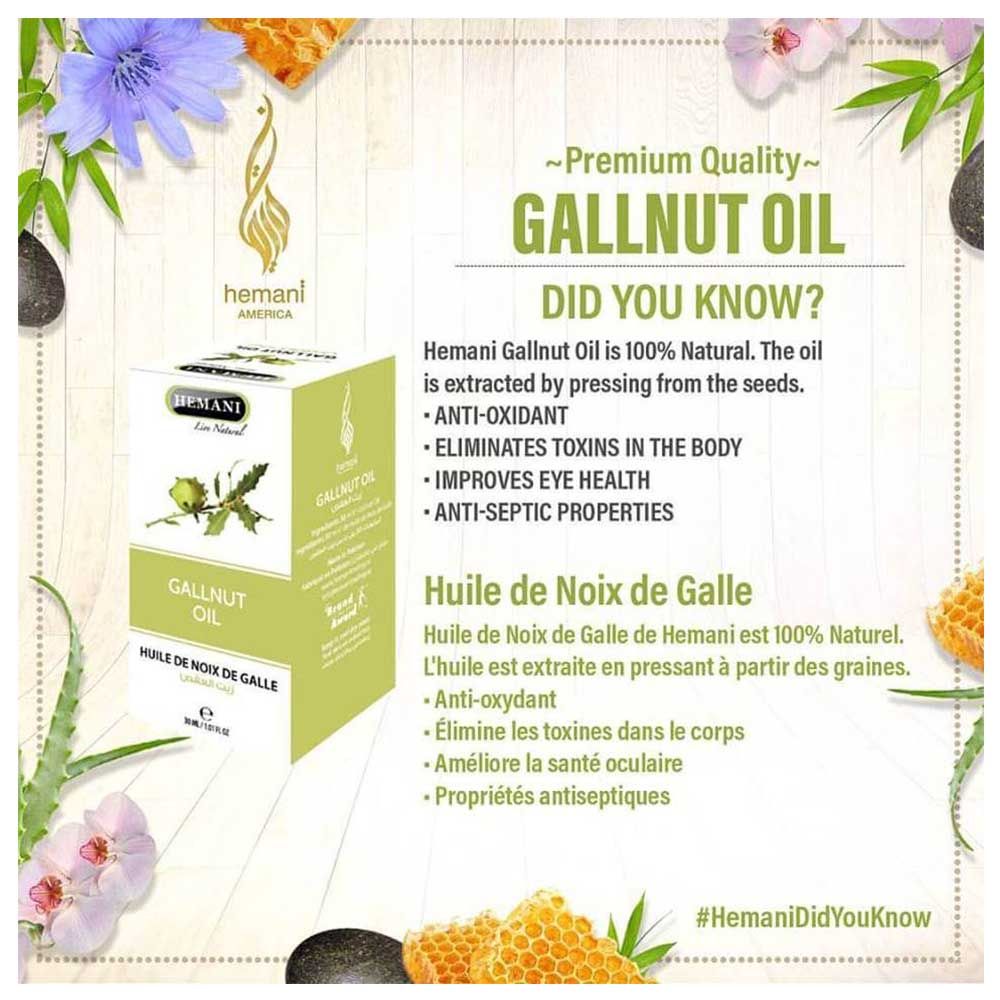 Hemani - Gallnut Oil 30ml