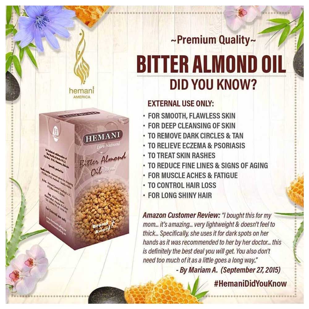 Hemani - Bitter Almond Oil 30ml