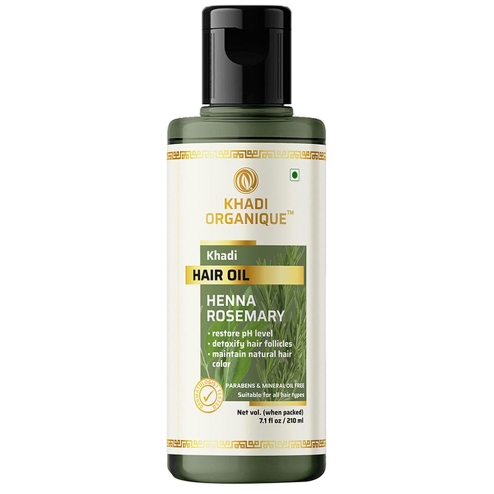 Khadi Organique Natural Henna & Rosemary Hair Oil