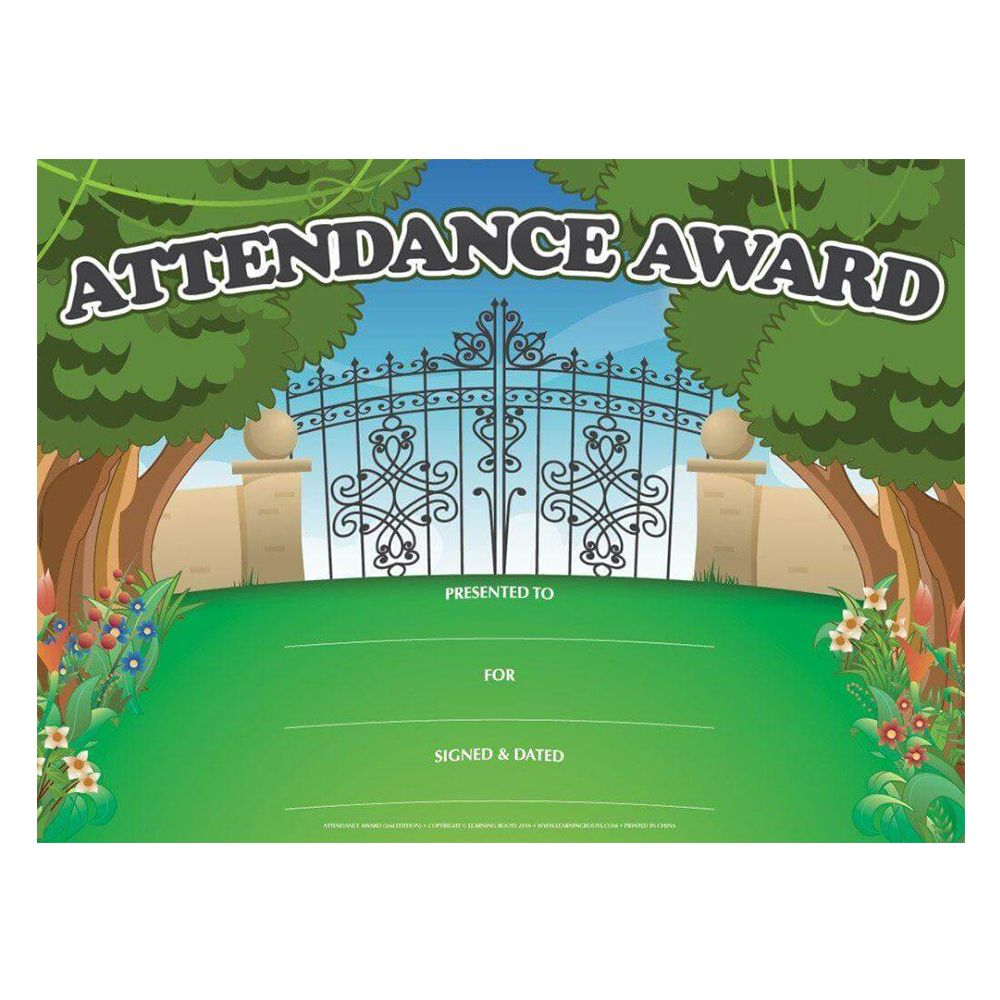 Learning Roots - Attendance Award