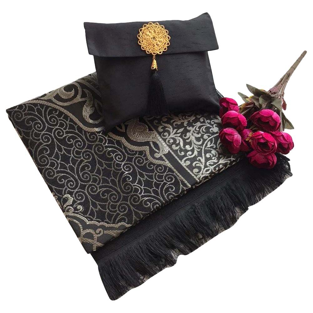 Deensquare - Prayer Rug with Pouch - Black