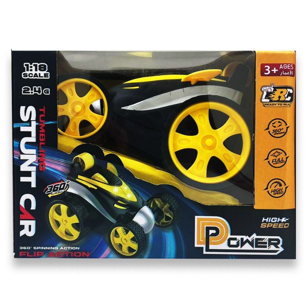 D-Power - Remote Control Mini Tumbling Stunt Car - Assorted Colours