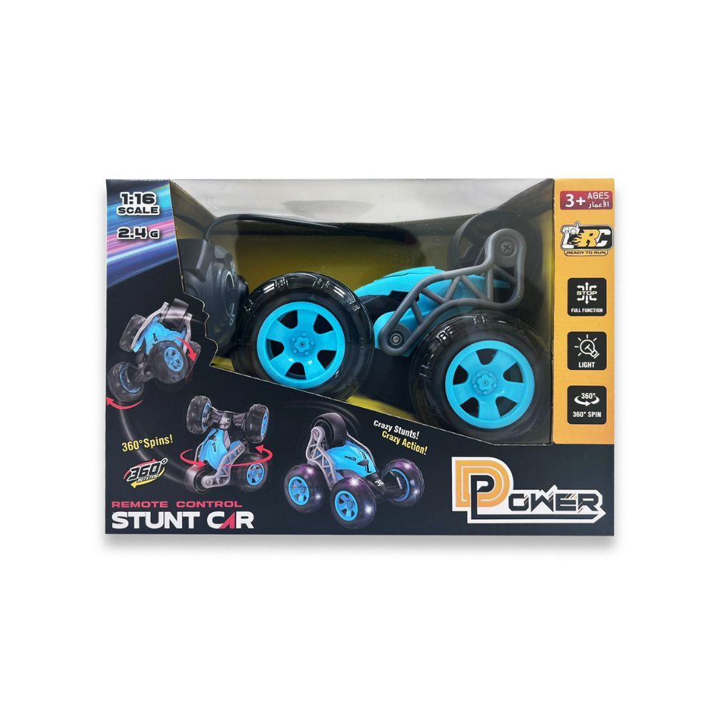 D-Power - Remote Control Stunt Car - Assorted Colours