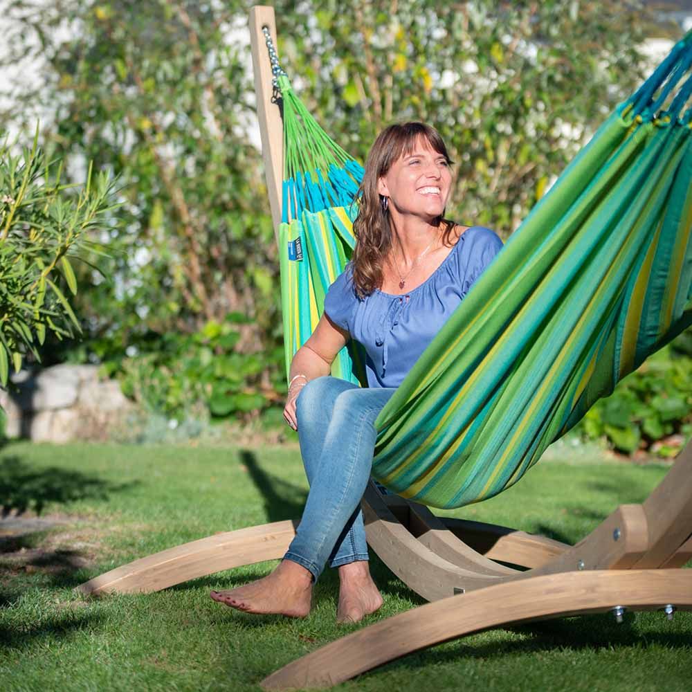 La Siesta - Brisa Lime - Double Classic Hammock Outdoor - Lime