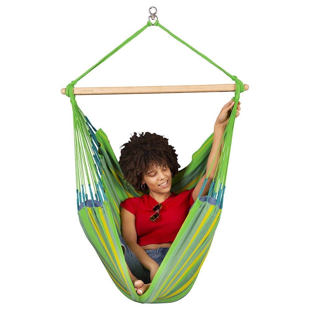 La Siesta - Domingo Weather-Resistant Comfort Hammock - Lime