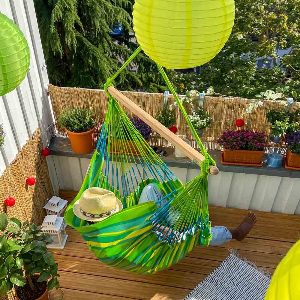 La Siesta - Domingo Weather-Resistant Comfort Hammock - Lime