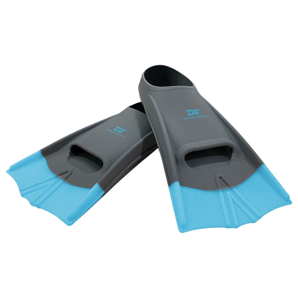 Dawson Sports Speed Fins Grey/Aqua - UK 5-7