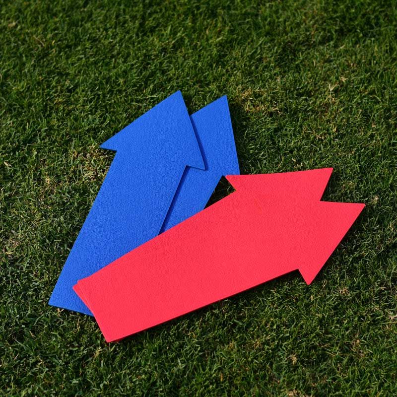 Dawson Sports - Floor Marker Arrow - 4pcs - Red/Blue