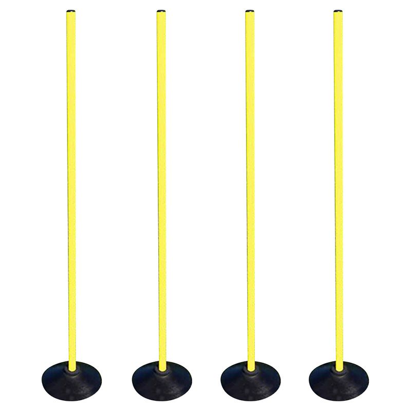 Dawson Sports - Rounders Base And Pole Set of 4 - Yellow