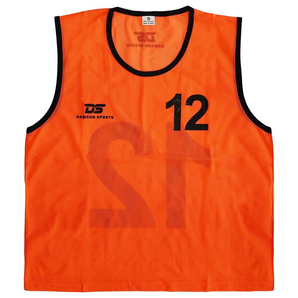 Dawson Sports - 1-12 Numbered Mesh Bibs - Pack Of 12 - Orange_S