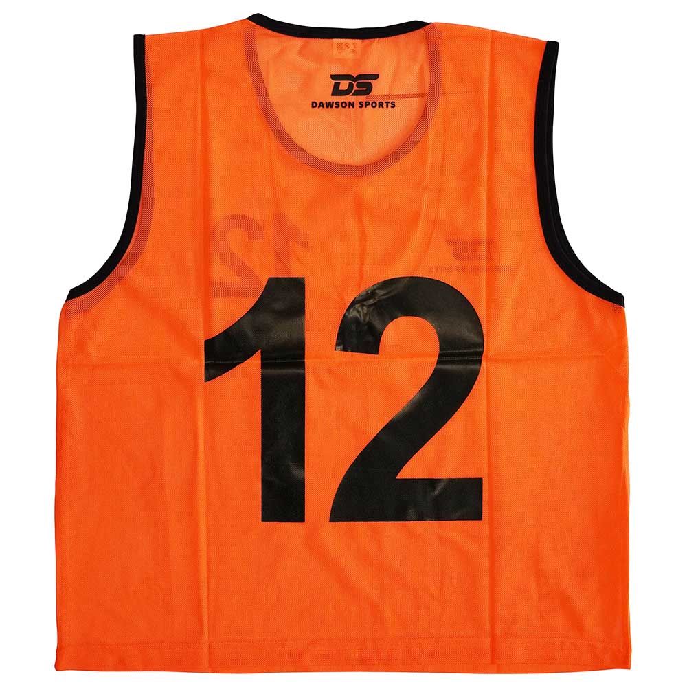 Dawson Sports - 1-12 Numbered Mesh Bibs - Pack Of 12 - Orange_S