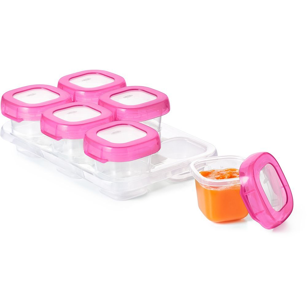 Oxo Tot - Baby Blocks Freezer Storage Containers - 2Oz - Pink