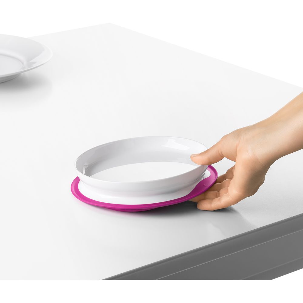 Oxo Tot - Stick & Stay Suction Plate - Pink