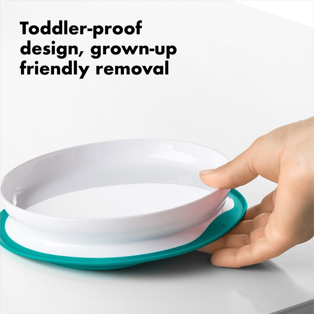 Oxo Tot - Stick & Stay Suction Plate - Teal