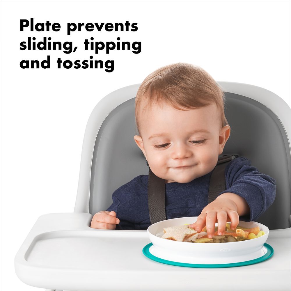 Oxo Tot - Stick & Stay Suction Plate - Teal