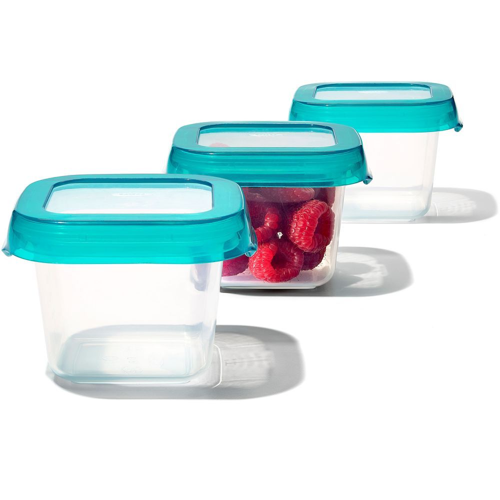 Oxo Tot - Baby Blocks Freezer Storage Containers - 6 Oz - Teal