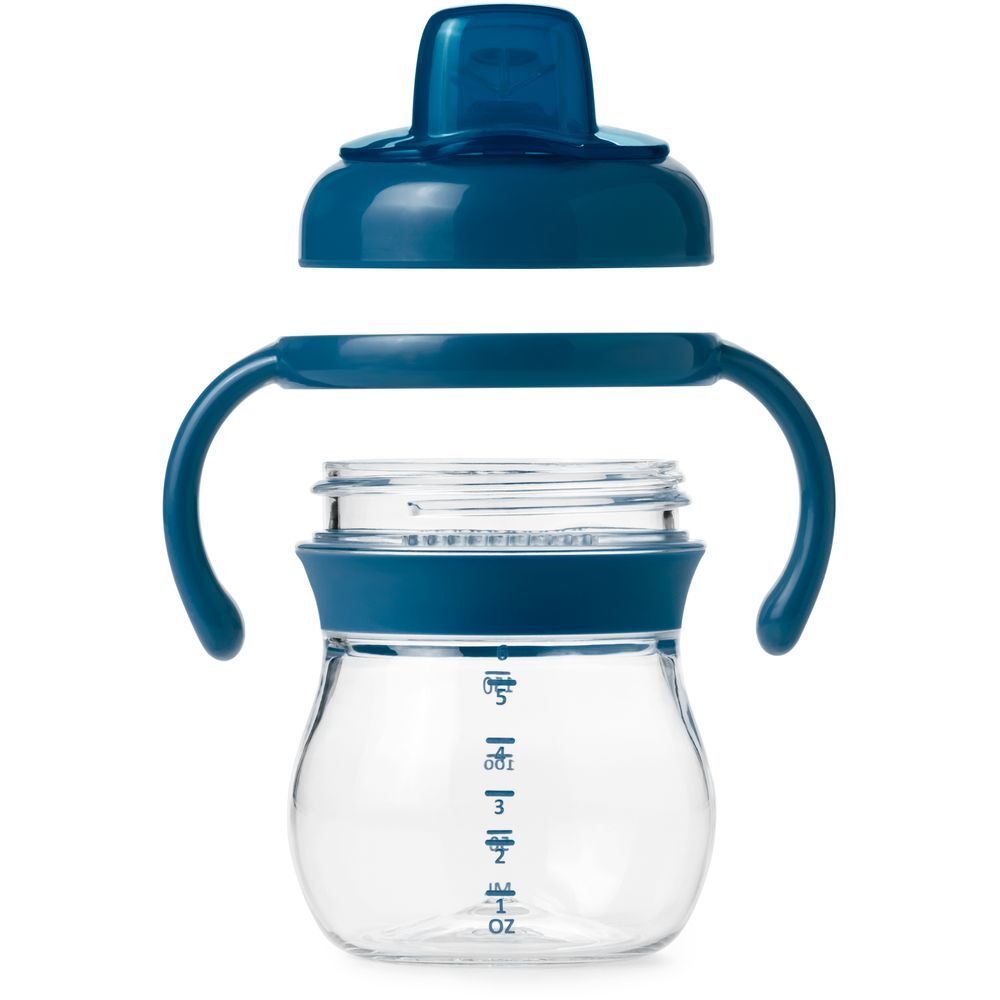 Oxo Tot - Transitions Soft Spout Sippy Cup - 6 Oz - Navy