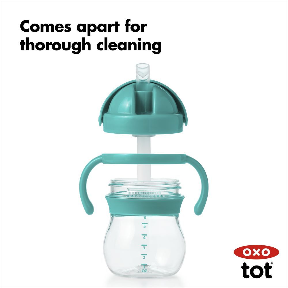 Oxo Tot - Transitions Straw Cup - 6 Oz - Teal