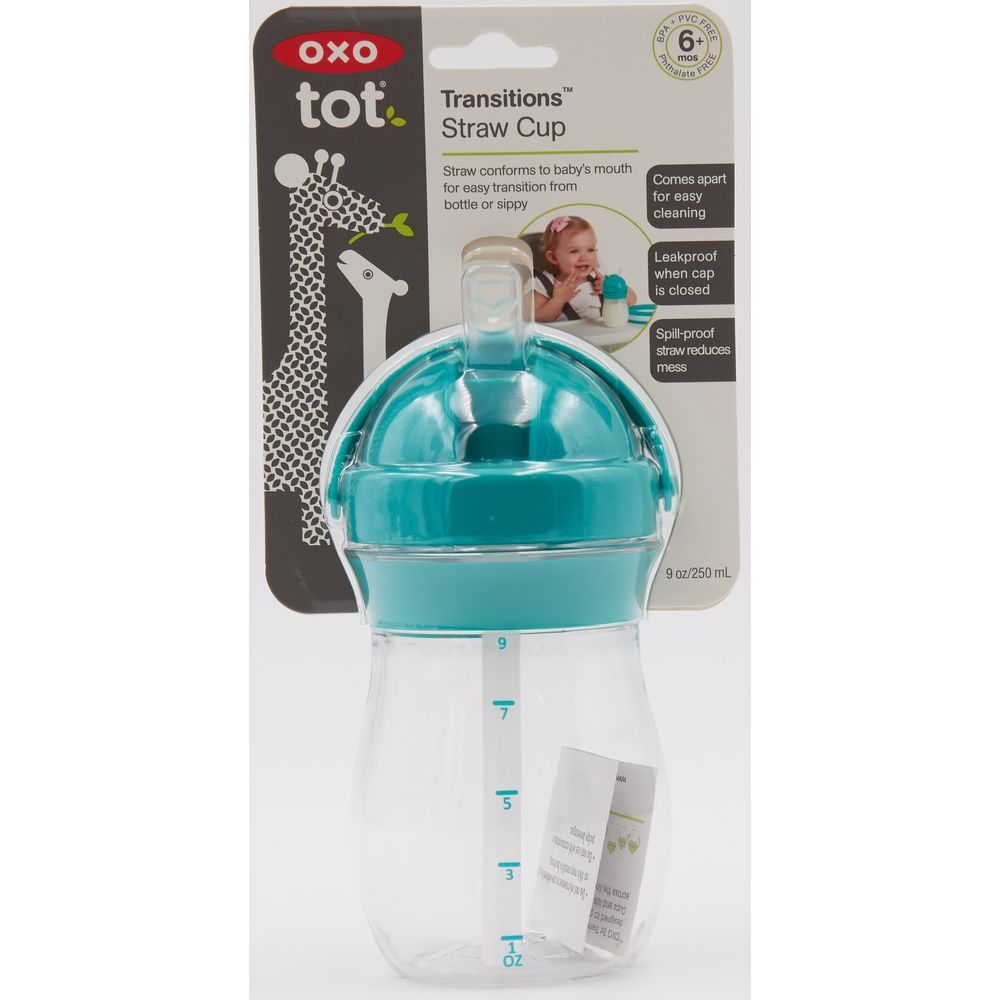 Oxo Tot - Transitions 9 Oz Straw Cup - Teal