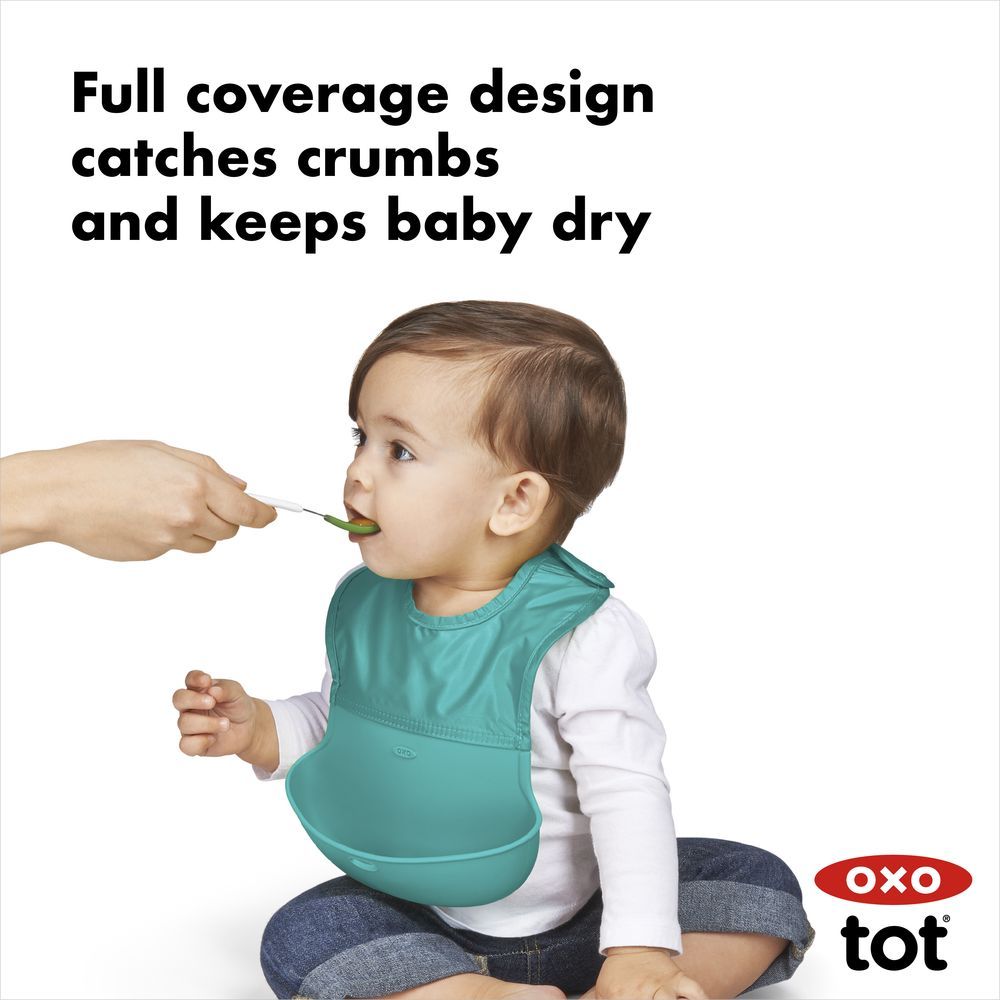 Oxo Tot - Roll Up Bib - Teal