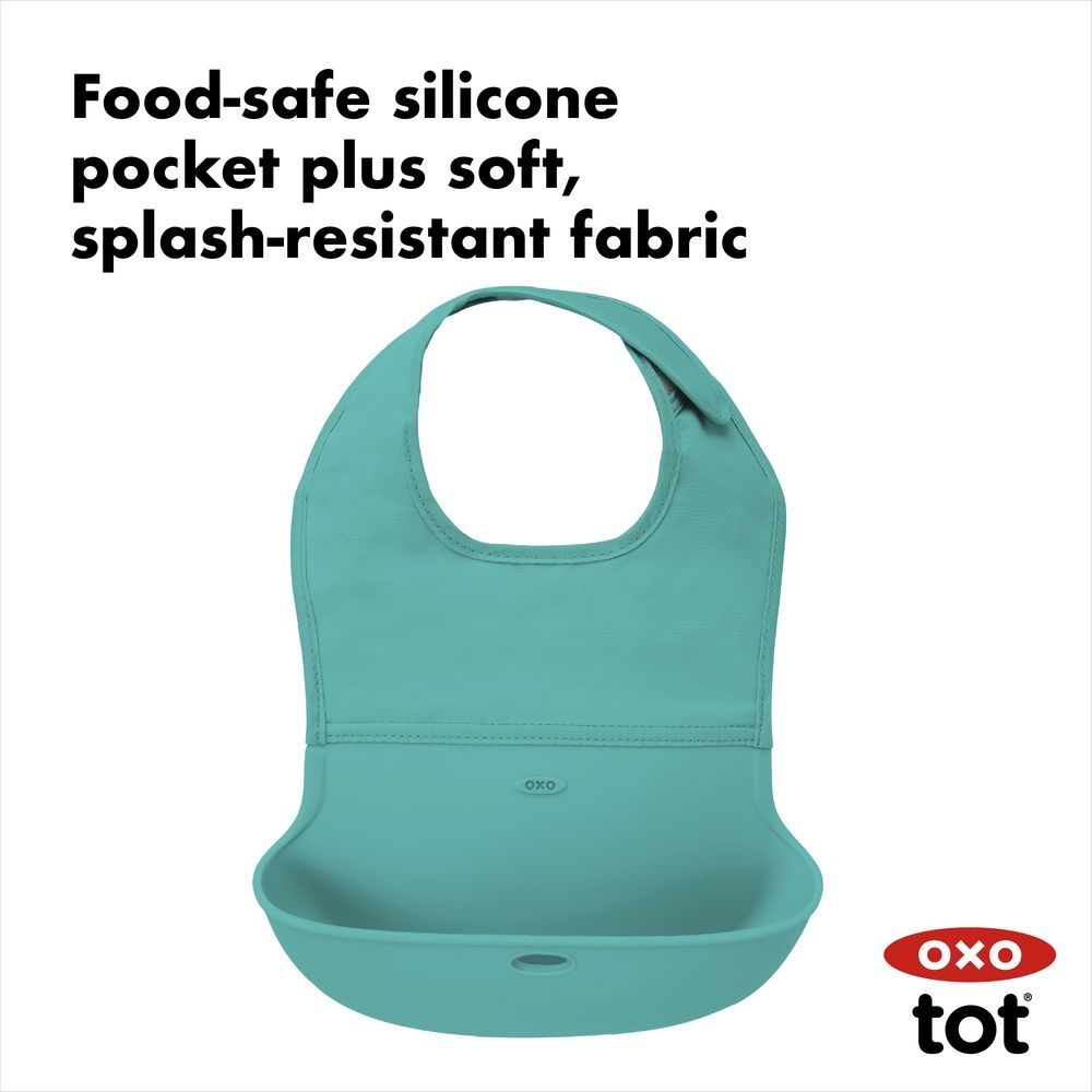 Oxo Tot - Roll Up Bib - Teal