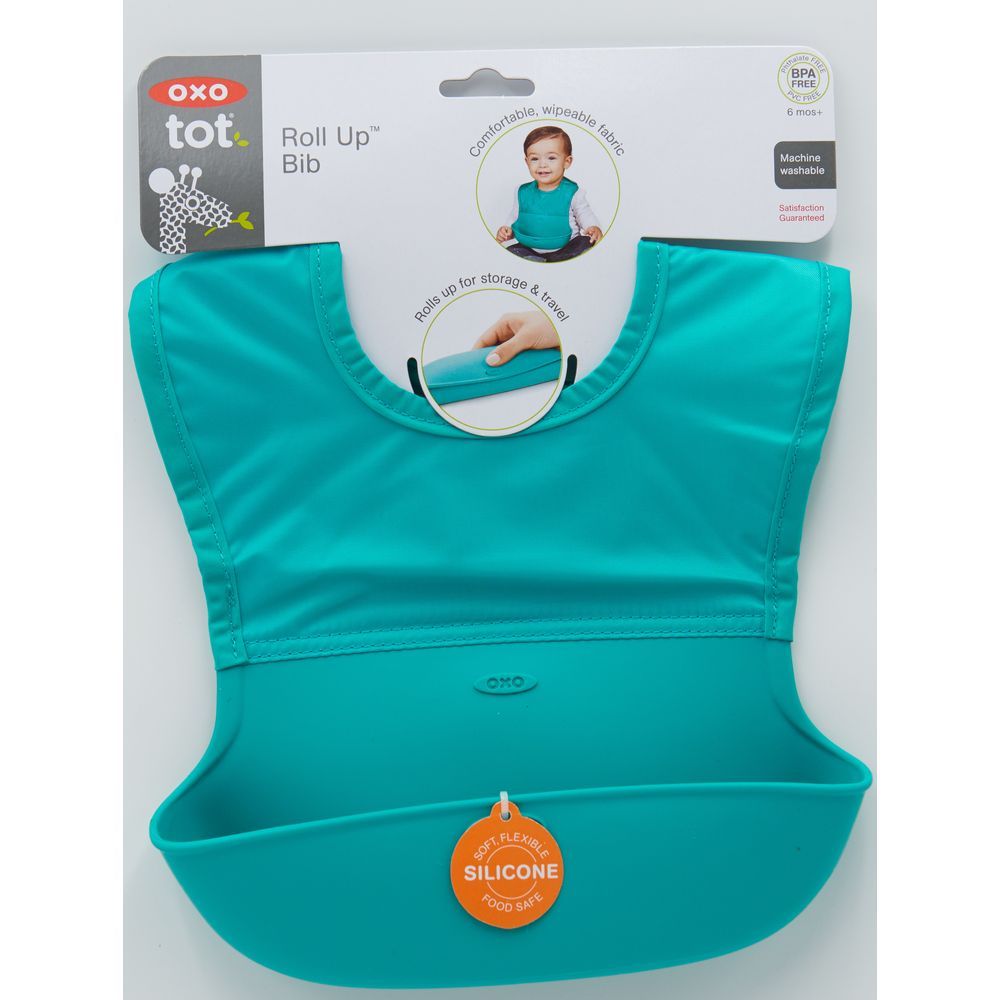 Oxo Tot - Roll Up Bib - Teal