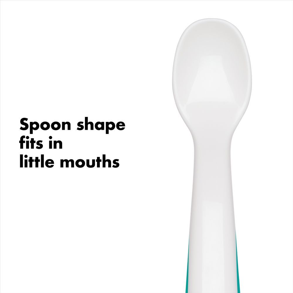 Oxo Tot - On-The-Go Plastic Fork & Spoon Set - Teal