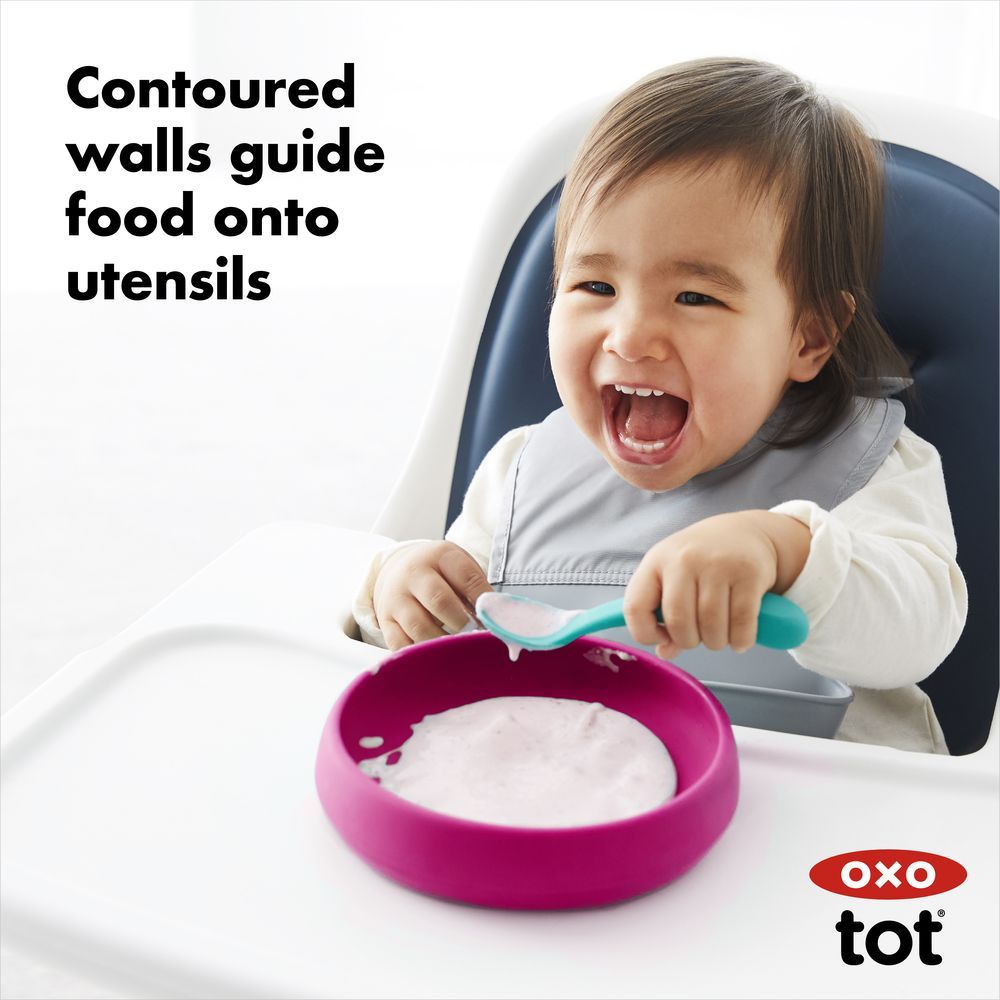 Oxo Tot - Silicone Plate - Pink