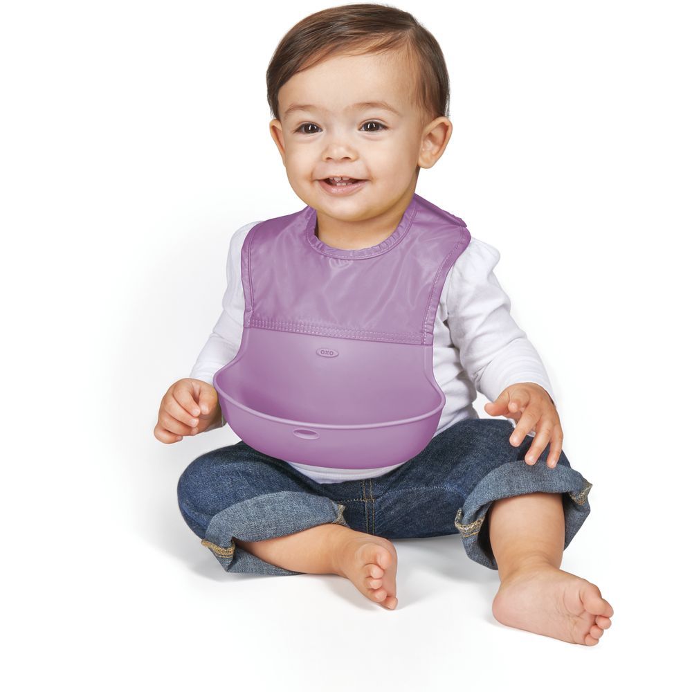 Oxo Tot - Roll Up Bib - Lilac