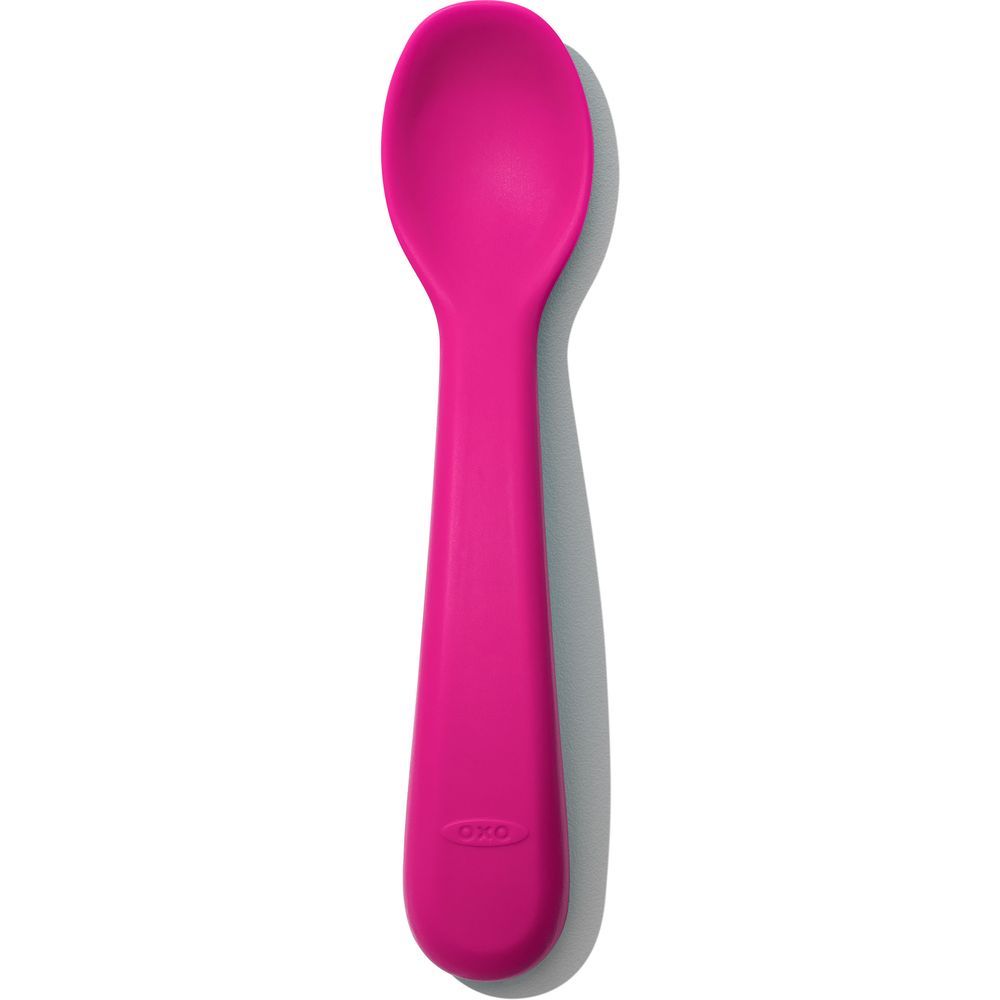 Oxo Tot - Silicone Spoon - Pack of 2 - Pink